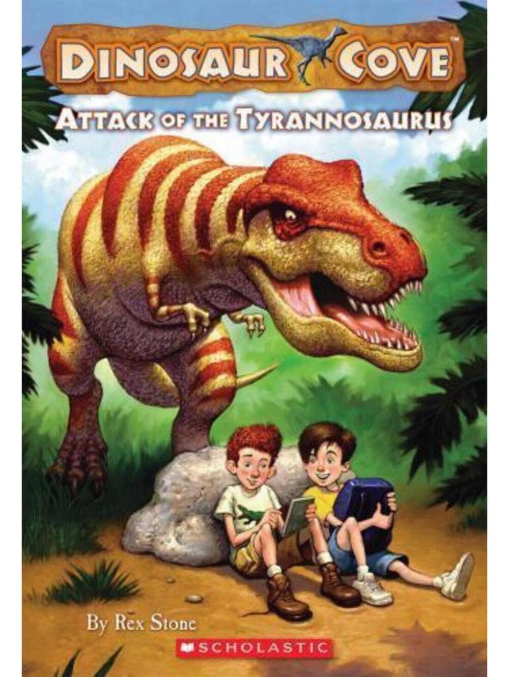 Dinosaur Cove Attack of the Tyrannosaurus by Rex Stone Paperback Book